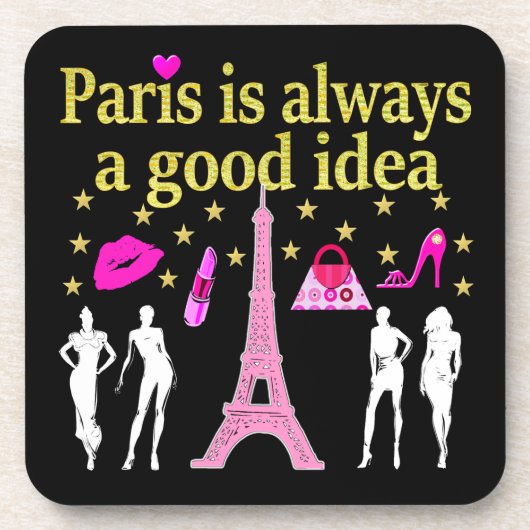 PARIS IS ALTIJD EEN GOED IDEE BIER ONDERZETTER (Voorkant)
