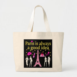 PARIS IS ALTIJD EEN GOED IDEE GROTE TOTE BAG