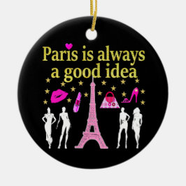 PARIS IS ALTIJD EEN GOED IDEE KERAMISCH ORNAMENT