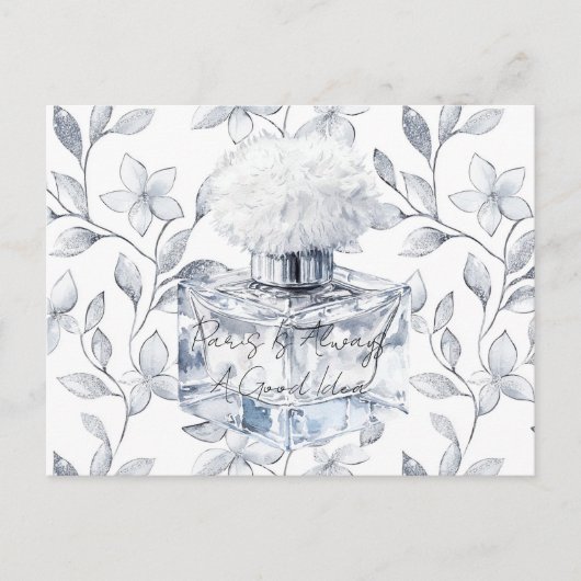 Paris is always a good idea perfume leaves briefkaart (Voorkant)