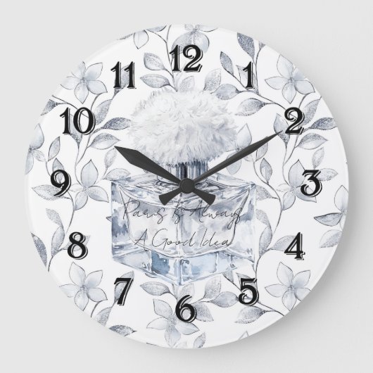 Paris is always a good idea perfume leaves grote klok (Voorkant)