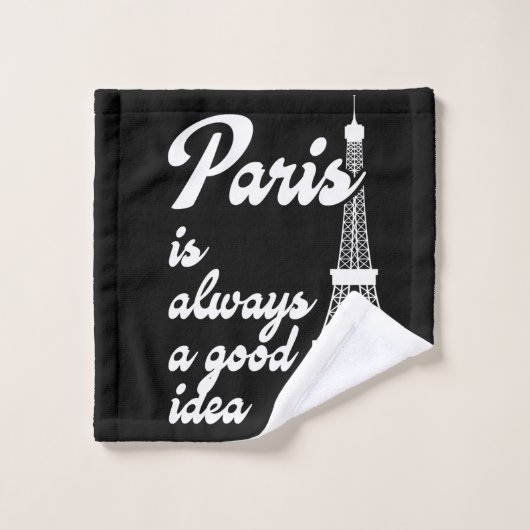 Paris is always a good idea washandje (Wasdoekje)