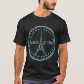 paris je t ' aime eiffel tower frankrijk parijs t-shirt (Voorkant)