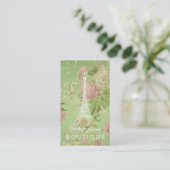 Paris, je t'aime  Floral Eiffel Tower Visitekaartje (Staand voorkant)