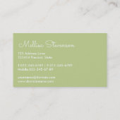 Paris, je t'aime  Floral Eiffel Tower Visitekaartje (Achterkant)