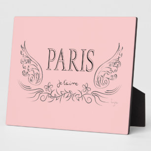 PARIS Je t'aime (ik hou van jou) Fotoplaat