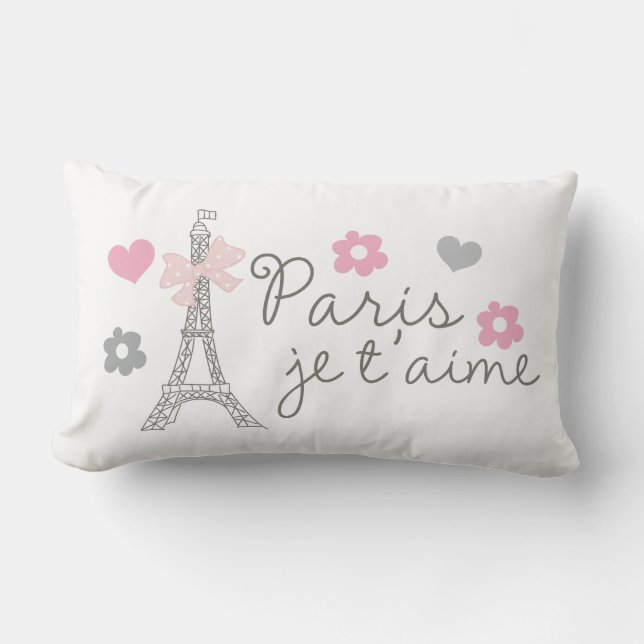 Paris Je T'aime Kussen (Voorkant)