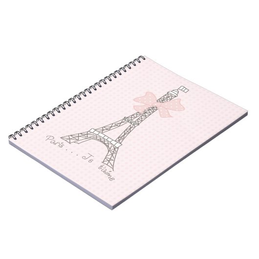 Paris je t'aime notitieboek (Linkerzijde)