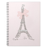 Paris je t'aime notitieboek (Voorkant)