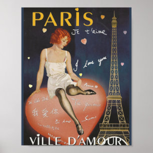 Paris je t'aime, oud poster. poster