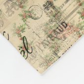 Paris Joyeux Noel Kerstmis  Fleece Blanket (Hoek)