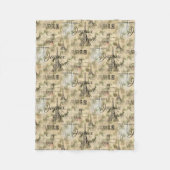 Paris Joyeux Noel Kerstmis  Fleece Blanket (Voorkant)