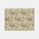 Paris Joyeux Noel Kerstmis Fleece Blanket Deken (Voorkant (Horizontaal))
