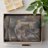 Paris Kanaal Herfst Reflectie Decoupage Tissuepapier (Geschenk)