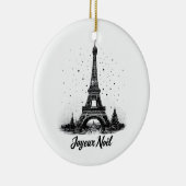 PARIS Kerstornament Keramisch Ornament (Rechts)