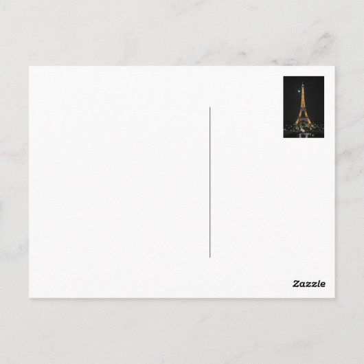 Paris la nuit! briefkaart (Achterkant)
