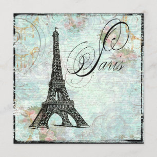 Paris La Tour Eiffel Eiffel Tower Uitnodiging