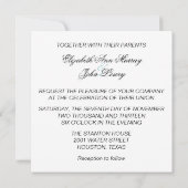 Paris La Tour Eiffel Eiffel Tower Uitnodiging (Achterkant)