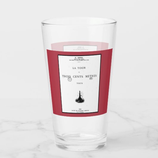 Paris La Tour Eiffel Eiffelturm Eiffel tower Glas (Achterkant)