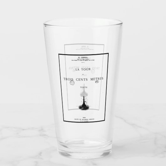 Paris La Tour Eiffel Eiffelturm Eiffel tower Glas (Achterkant)