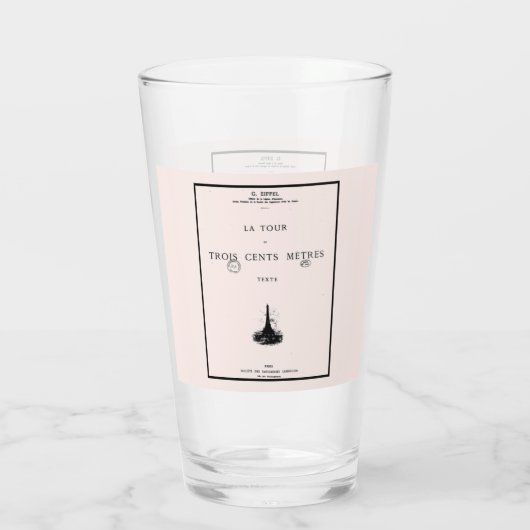 Paris La Tour Eiffel Eiffelturm Eiffel tower Glas (Achterkant)