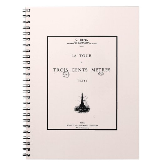 Paris La Tour Eiffel Eiffelturm Eiffel Tower Notiz Notitieboek (Voorkant)