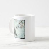 Paris La Tour Eiffel French Design Koffiemok (Voorkant links)