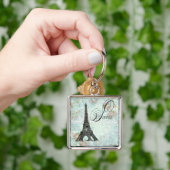 Paris La Tour Eiffel French Design Sleutelhanger (Hand)
