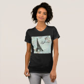 Paris La Tour Eiffel French Design T-shirt (Voorkant volledig)