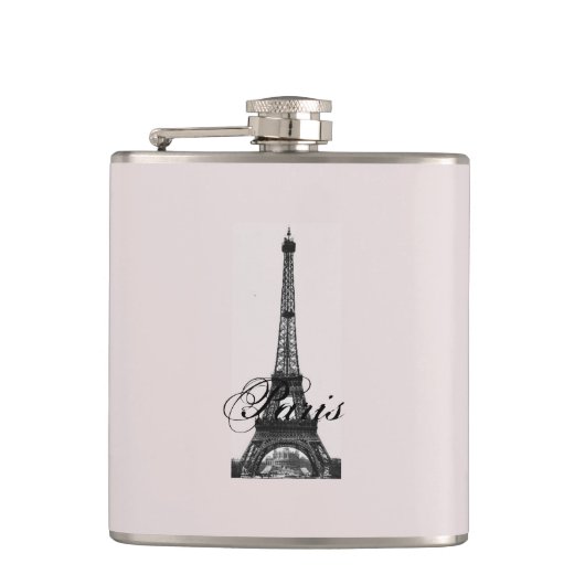 Paris – La Tour Eiffel pastel Eifelturm Heupfles (Voorkant)