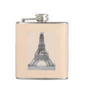 Paris – La Tour Eiffel pastel Eifelturm Heupfles (Voorkant)