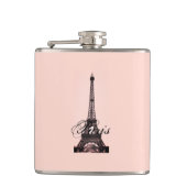 Paris – La Tour Eiffel pastel Eifelturm Heupfles (Voorkant)