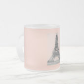Paris – La Tour Eiffel pastel Eifelturm Matglas Koffiemok (Voorkant links)