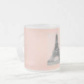 Paris – La Tour Eiffel pastel Eifelturm Matglas Koffiemok (Voorkant links)