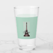 Paris – La Tour Eiffel pastel Eiffelturm Glas (Achterkant)