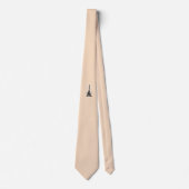 Paris – La Tour Eiffel tie apricot Stropdas (Voorkant)