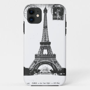 Paris La Tower Eiffel  Briefkaart iPhone 11 Hoesje