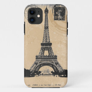 Paris La Tower Eiffel  Briefkaart iPhone 11 Hoesje