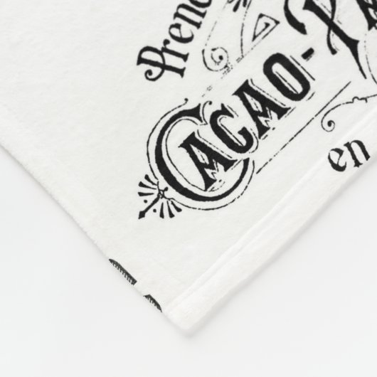 Paris Label Collage Fleece Blanket (Hoek)