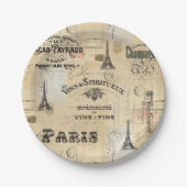 Paris Label Collage French Briefkaarten Paper Bord (Voorkant)