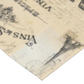 Paris Label Collage French Briefkaarten Table Clot Tafelkleed (Gekanteld)