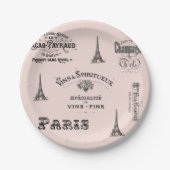 Paris Label Collage French Paper Bord (Voorkant)