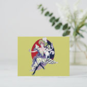  Paris Lady en haar Cat Briefkaart (Staand voorkant)
