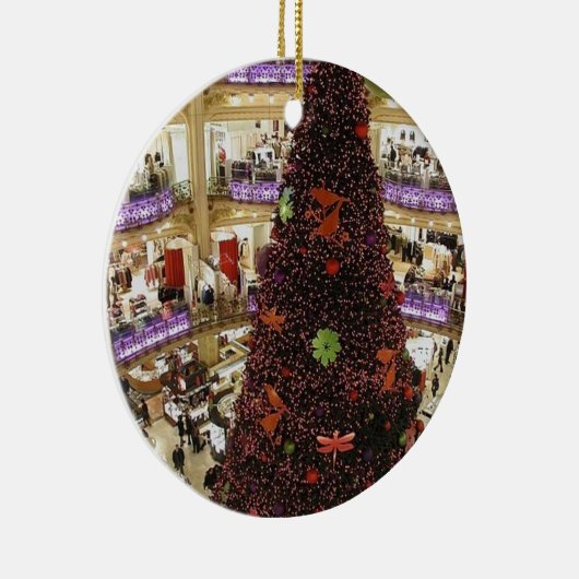 Paris Lafayette kerstboomversiering Keramisch Ornament (Rechts)