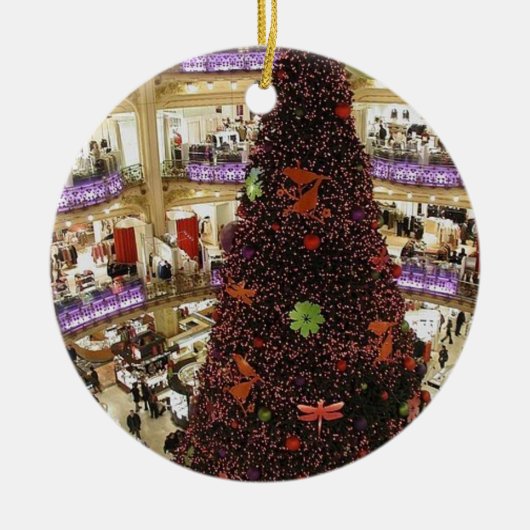 Paris Lafayette kerstboomversiering Keramisch Ornament (Voorkant)