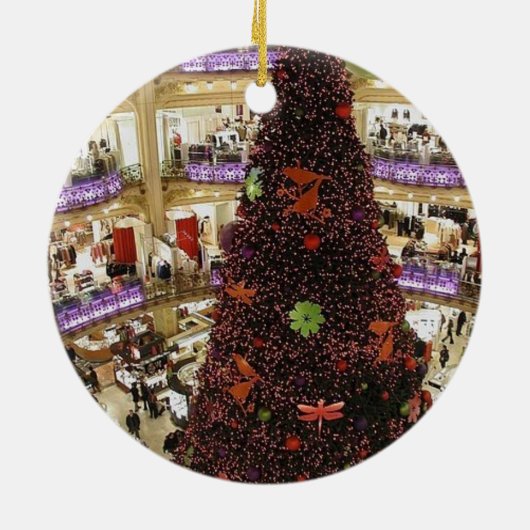 Paris Lafayette kerstboomversiering Keramisch Ornament (Achterkant)