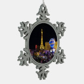 Paris Las Vegas Hotel & Casino #3 Tin Sneeuwvlok Ornament (Links)