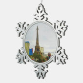 Paris Las Vegas Hotel & Casino #4 Tin Sneeuwvlok Ornament (Rechts)