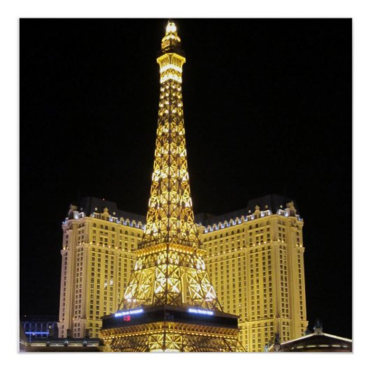 Paris Las Vegas Hotel print Perfect Poster (Voorkant)