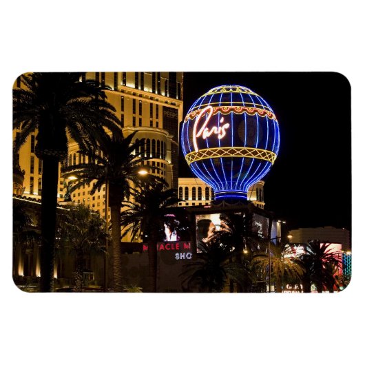 Paris Las Vegas Nights Flexibele Magneet #1 (Horizontaal)